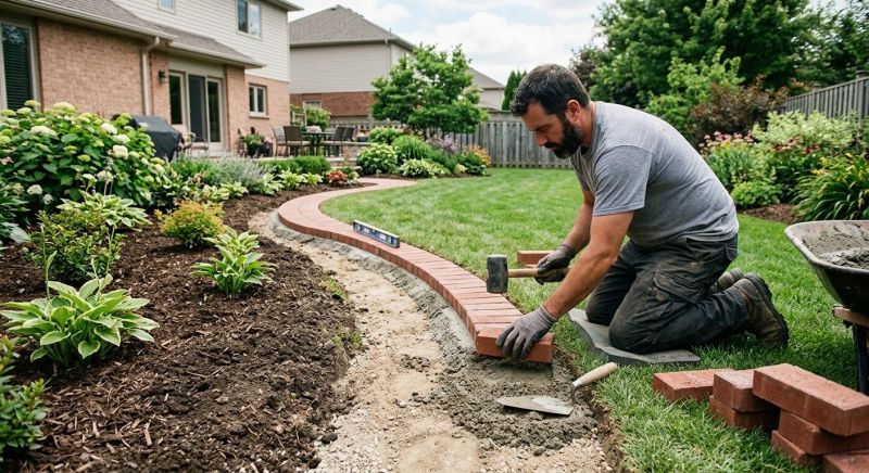 Brick Hardscaping Installation in Worcester, MA