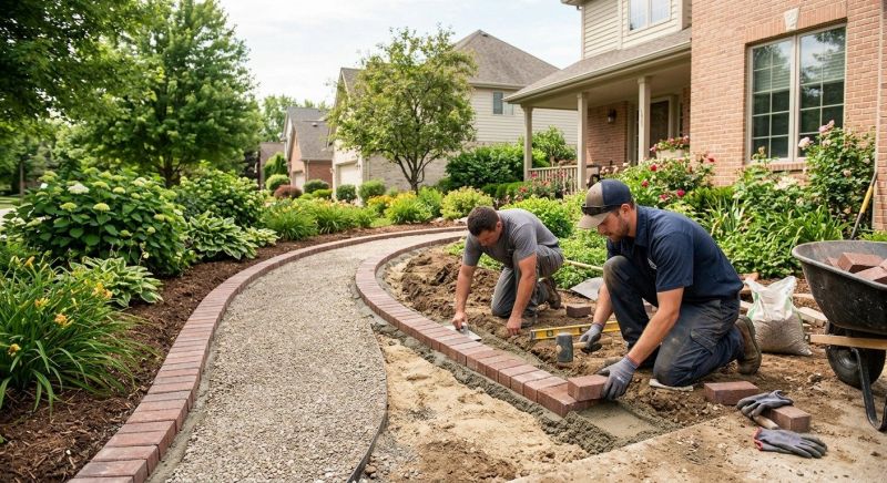 Brick Walkway Installation in Boston, MA